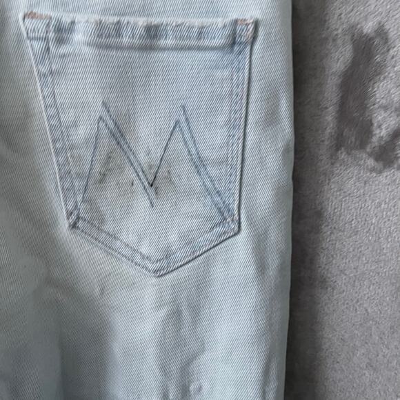 Mother 29 Cropped Denim The Hustler Ankle Fray GUC - Picture 7 of 7